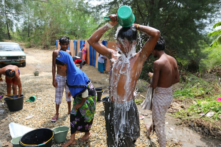 Imigran Ronghingya di Penampungan Kuala Langsa