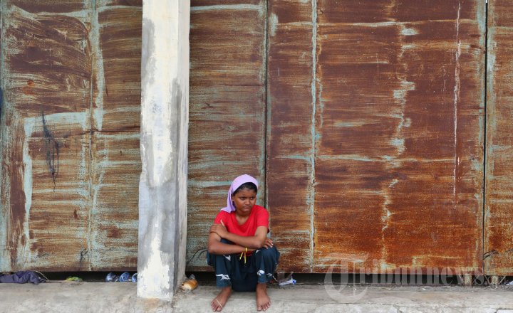 Imigran Ronghingya di Penampungan Kuala Langsa
