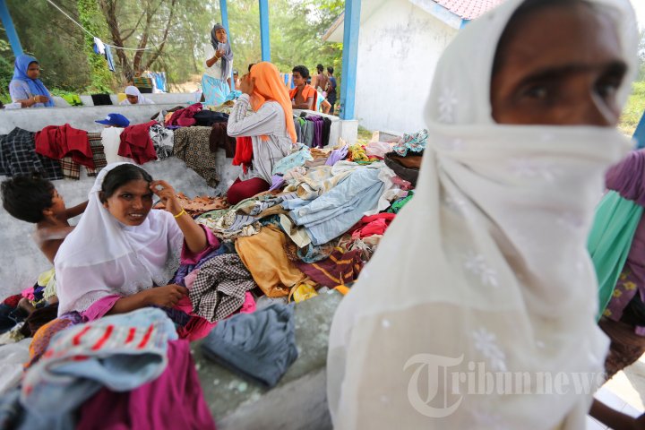 Imigran Ronghingya di Penampungan Kuala Langsa