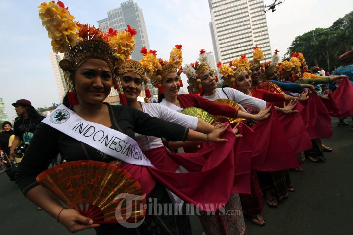 Indonesia Menari 2014 di Acara Car Free Day