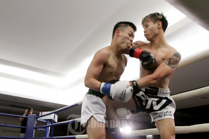 James dan Hamam Saling Pukul di Kejuaraan Muay Thai