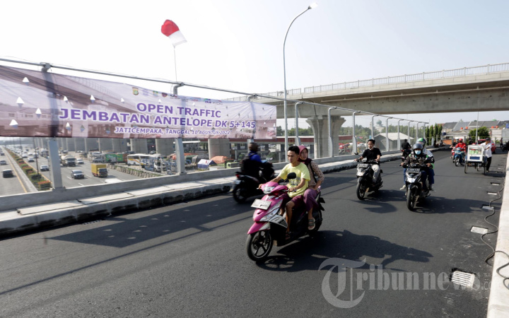 Jembatan Antilope Mulai Bisa Dilintasi Kendaraan