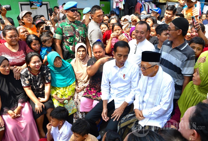 Jokowi dan Maruf Amin Deklarasi Kemenangan