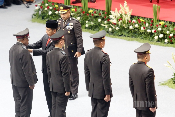 Jokowi Hadiri HUT Ke 72 Bhayangkara