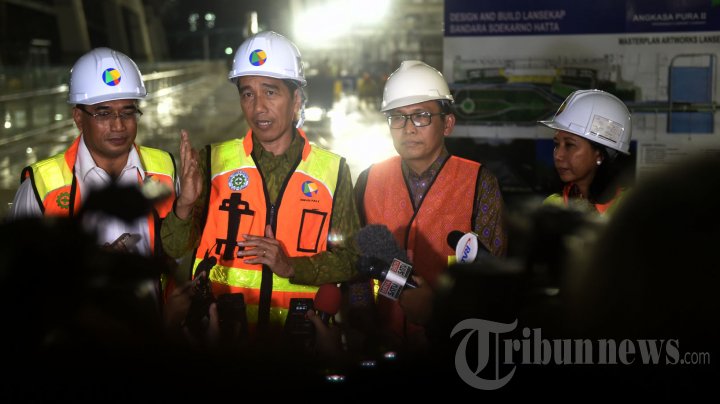 Jokowi Tinjau Progres Pembangunan Bandara Soetta