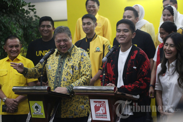 Kaesang Pangarep Bertemu Airlangga Hartarto di DPP Gorkar