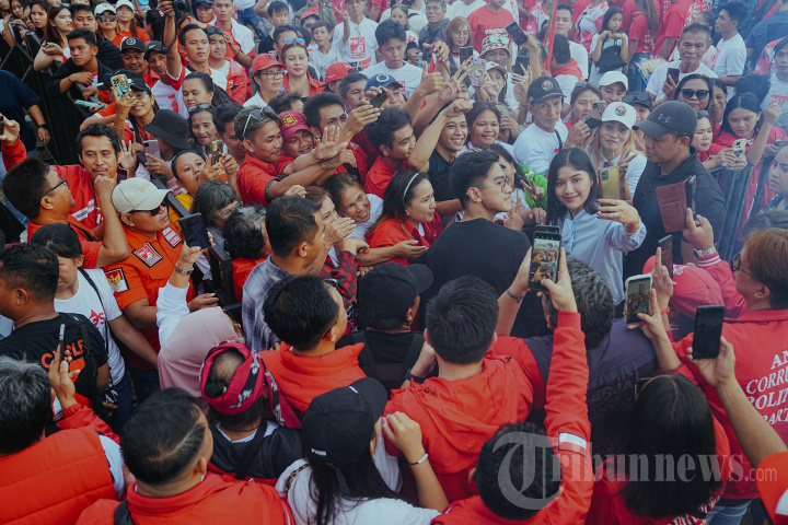 Kaesang Sapa Ribuan Warga Minahasa Utara