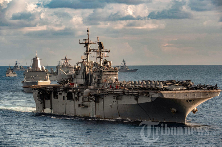 Kapal Perang Amarika Masih Berada di Perairan Laut Mediterania
