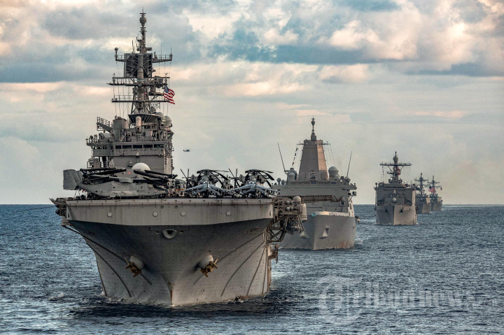 Kapal Perang Amarika Masih Berada di Perairan Laut Mediterania