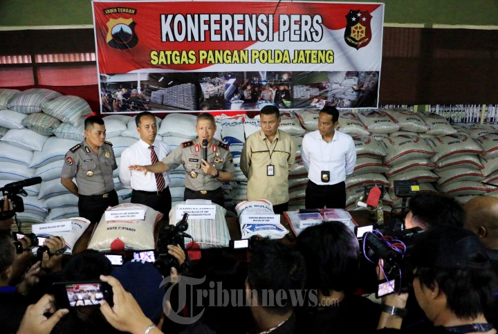 Kapolda Jeteng Melihat Beras Sitaan
