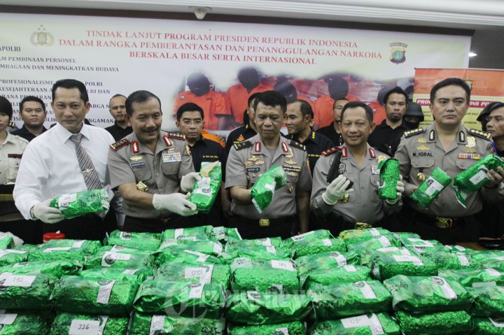 Kapolri Rilis Sabu 360 Kilogram
