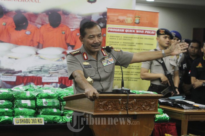 Kapolri Rilis Sabu 360 Kilogram
