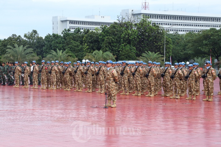 Kasum TNI Pimpin Upacara Pemberangkatan Satgas Misi PBB