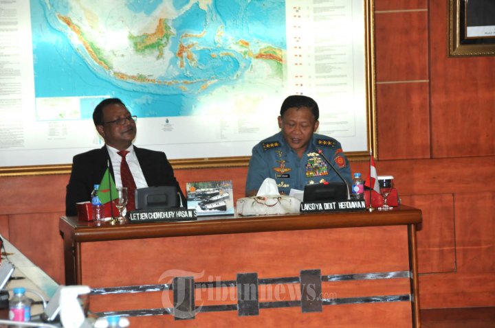 Kasum TNI Terima Kunjungan Komandan Lembaga Pertahanan Nasional