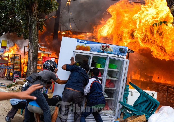 Kebakaran Warung Klontong Aceh