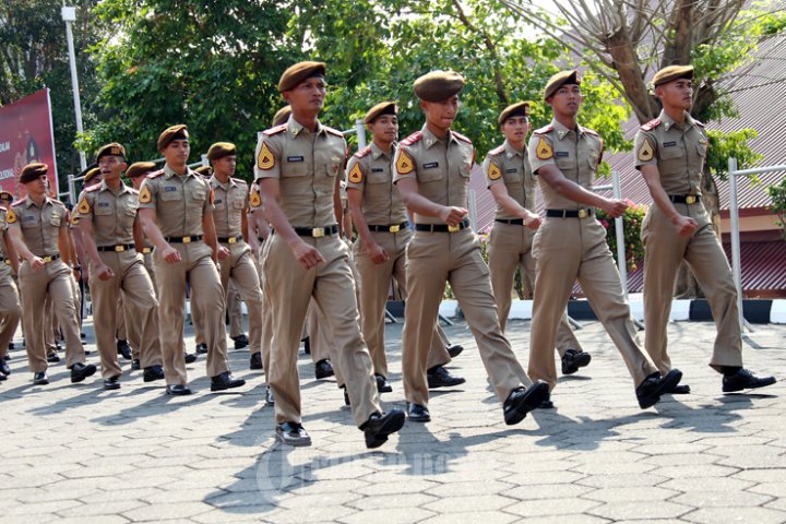 Kedatangan 793 Taruna di Akpol Semarang