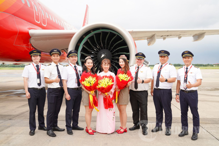 Kedatangan Pesawat Ke-101 Vietjet di Ho Chi Minh