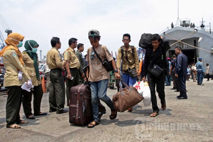 Kedatangan Warga Eks Gafatar di Jakarta