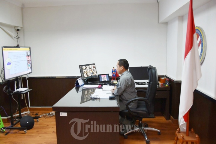 Kepala Bakamla Ratas Dipimpin Jokowi Lewat Teleconference