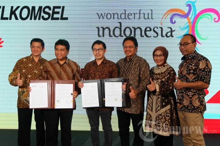 Kerjasama Telkomsel dan Wonderful Indonesia