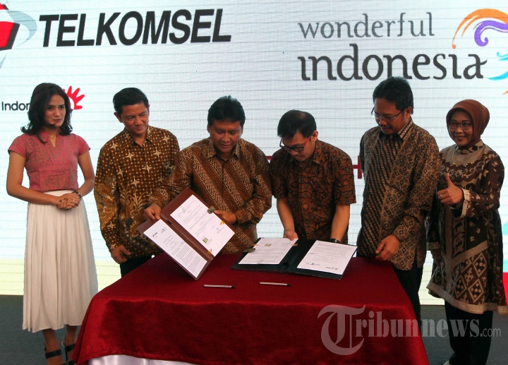 Kerjasama Telkomsel dan Wonderful Indonesia