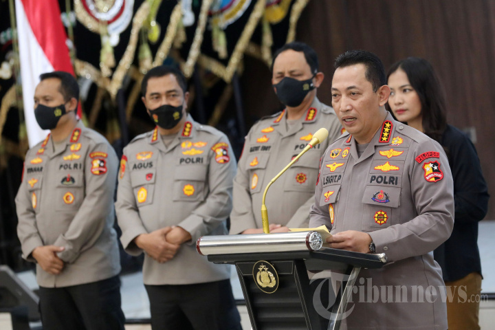 Keterangan Kapolri Terkait Penangkapan Irjen Pol Teddy Minahasa