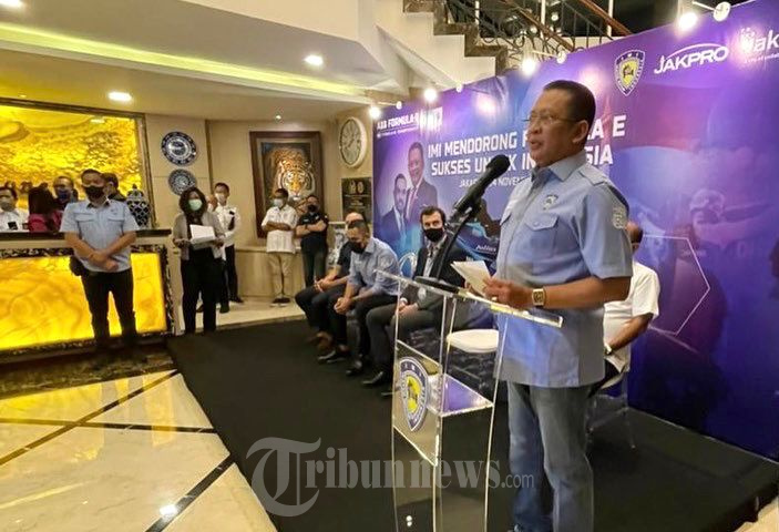 Ketua IMI Bamsoet Konpers Jakarta E-Prix 2022