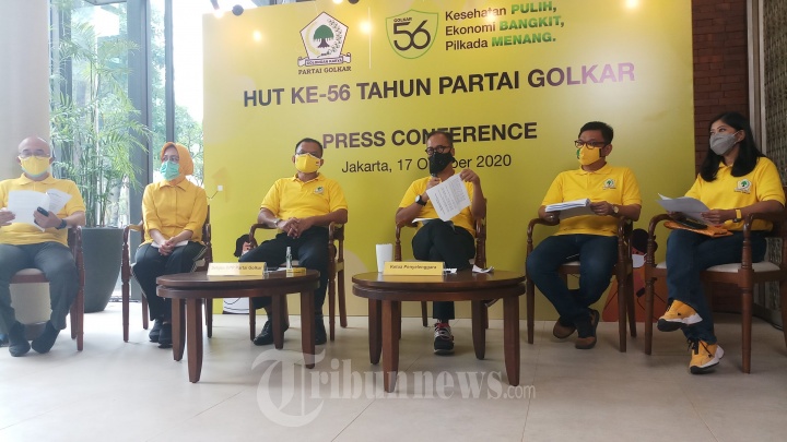 Ketua Panita HUT Partai Golkar Ke-56 Konpers