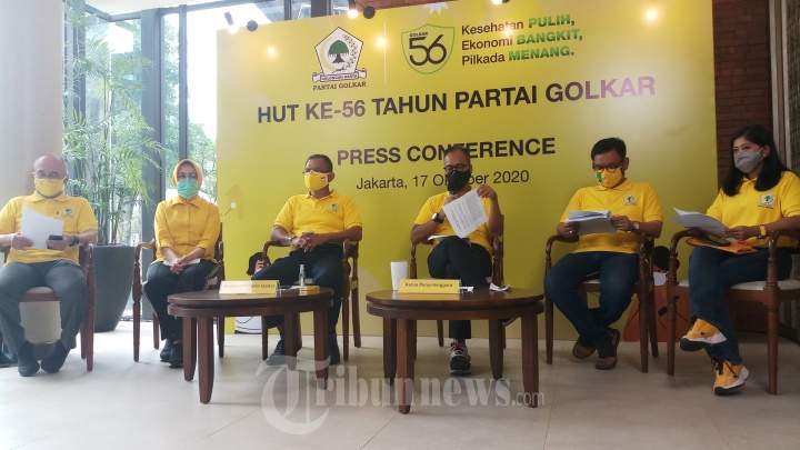 Ketua Panita HUT Partai Golkar Ke-56 Konpers