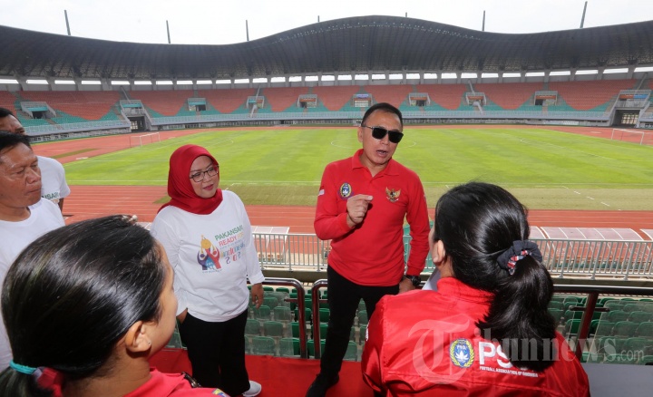 Ketum PSSI Periksa Stadion Pakansari