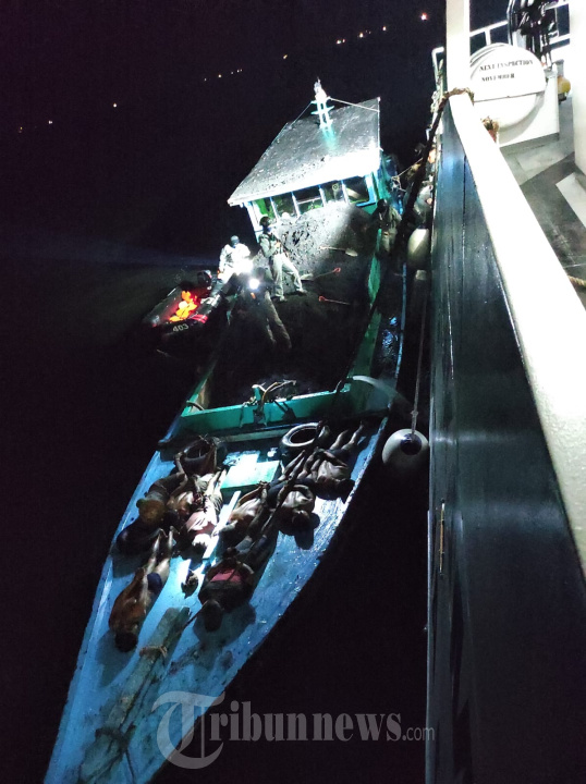 KN Kuda Laut 403 Bakamla RI Gagalkan Aksi Pencurian Batubara