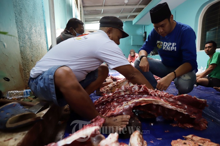 KNPI Berbagi Daging Kurban