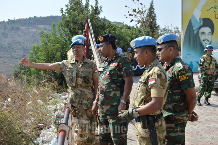 Komandan Divisi Infanteri Srilanka tinjau Pos Kontingen Garuda