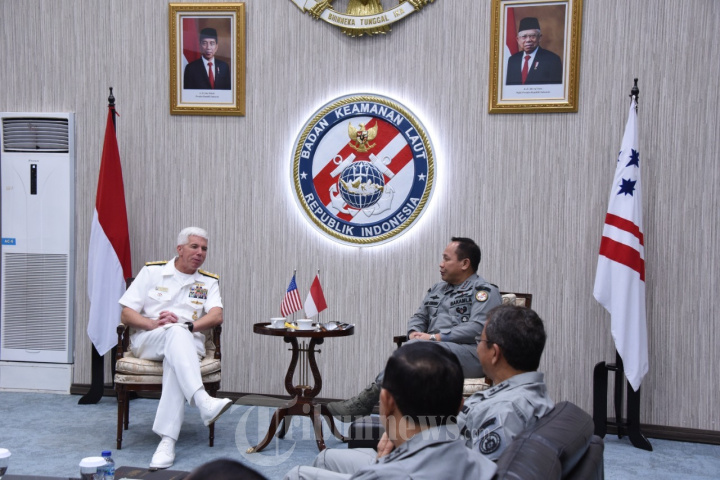 Komandan US Navy 7th Fleet Kunjungi Markas Bakamla RI