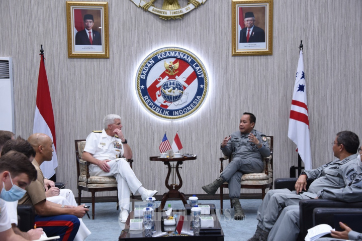 Komandan US Navy 7th Fleet Kunjungi Markas Bakamla RI
