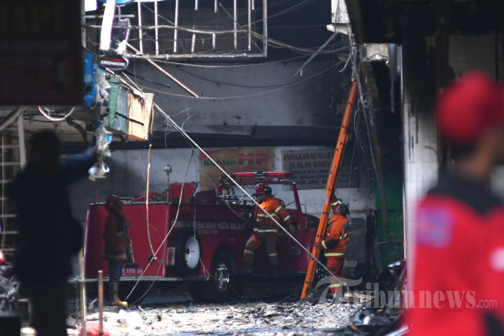 Kondisi Malang Plaza Pasca Kebakaran