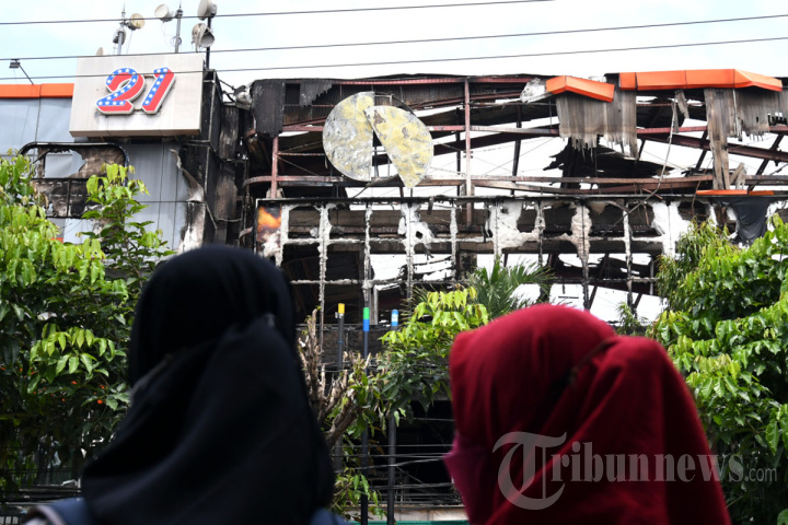 Kondisi Malang Plaza Pasca Kebakaran
