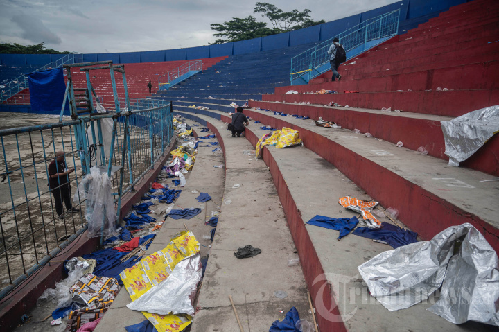 Kondisi Stadion Kanjuruhan Pasca Kerusuhan