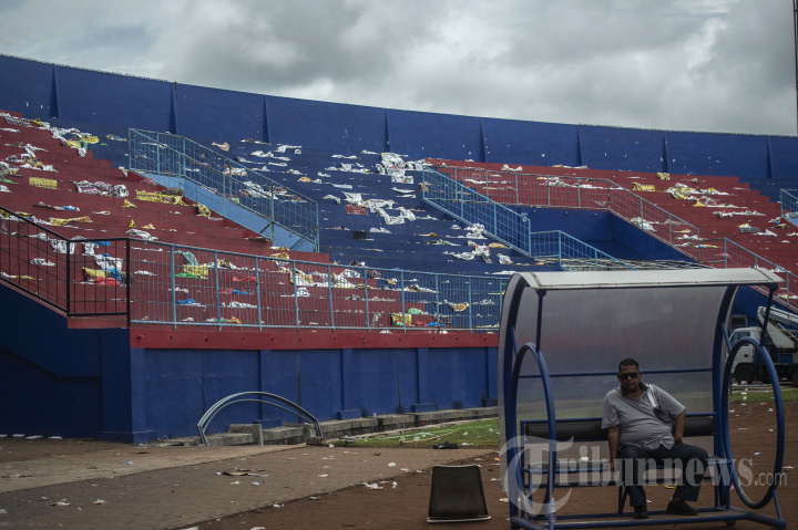 Kondisi Stadion Kanjuruhan Pasca Kerusuhan