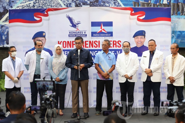 Konferensi Pers Jelang Kongres V Partai Demokrat