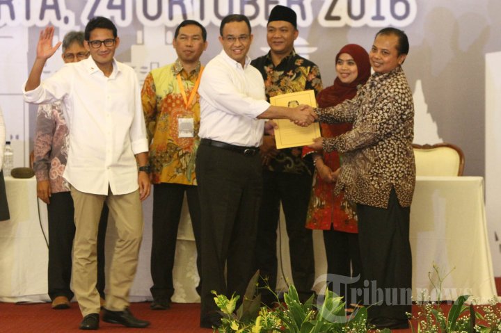 KPU DKI Tetapkan Tiga Pasangan Calon Pilkada DKI 2017