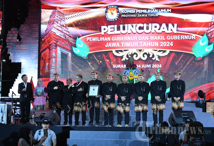 KPU Peluncuran Pilgub Jawa Timur 2024