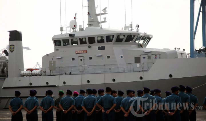 KRI Rigel 933 Tiba di Tanjung Priok