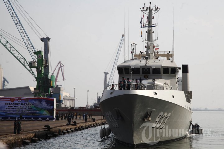 KRI Rigel 933 Tiba di Tanjung Priok