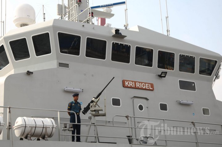 KRI Rigel 933 Tiba di Tanjung Priok