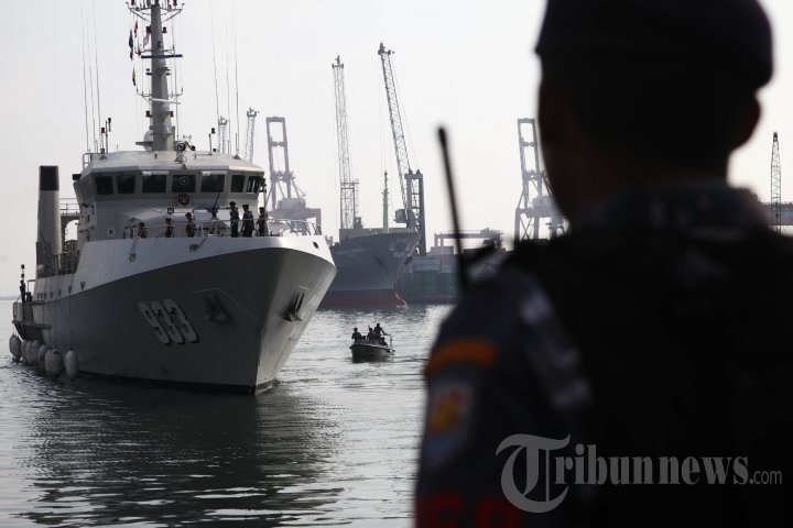 KRI Rigel 933 Tiba di Tanjung Priok