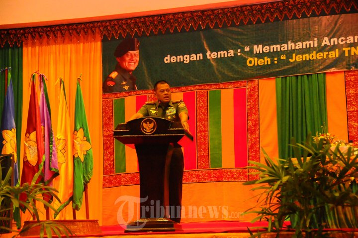 Kuliah Umum Jenderal TNI Gatot Nurmantyo kepada 1500 Mahasiswa A