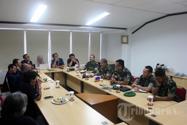 Kunjungan Dinas Penerangan TNI AD ke Redaksi Tribunnews.com