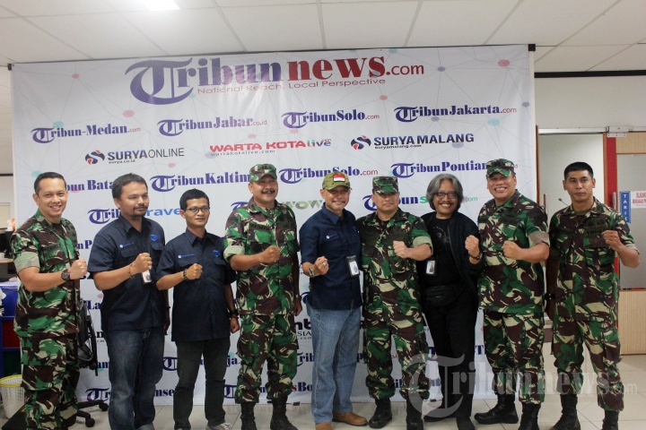 Kunjungan Dinas Penerangan TNI AD ke Redaksi Tribunnews.com