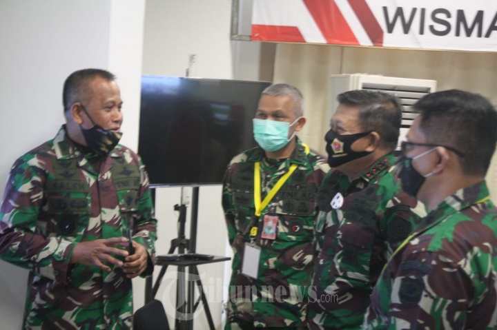 Kunjungan Pangkogabwilhan I ke RSD Wisma Atlet Kemayoran